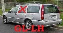 Pagrindinis galinių durų stiklas