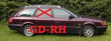 Tagaukse põhiklaas – Audi 100 S4 C4 (1990-1995)