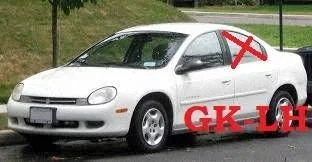 Pagrindinis galinių durų stiklas