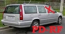 Front door window glass four-door 43R00024