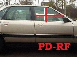 Pagrindinis priekinių durų stiklas (keturdurio)