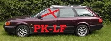 Pagrindinis priekinių durų stiklas (keturdurio)