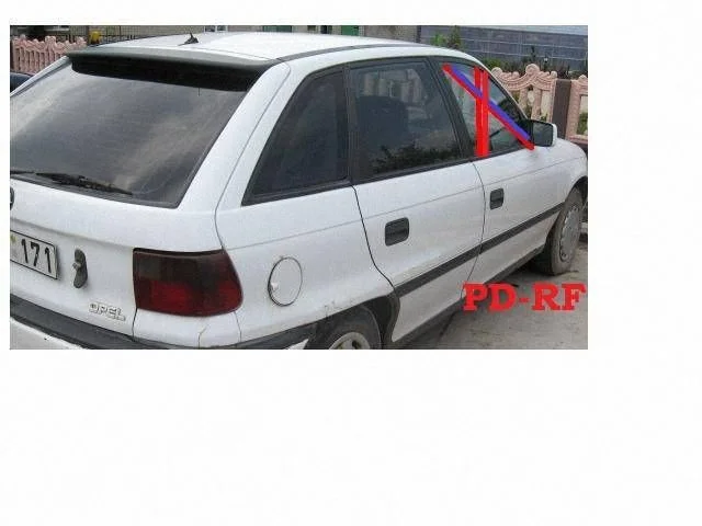 Szyba drzwi przednich (główna, 4-drzwiowe) 43R00049