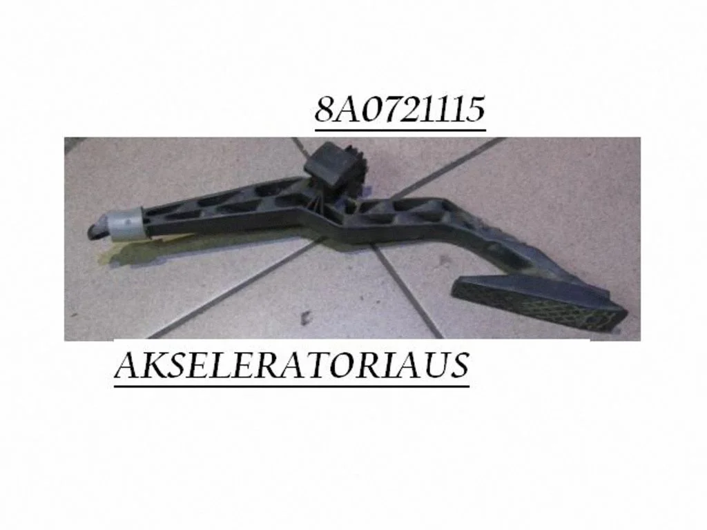 Gaasipedaal 8A0721115