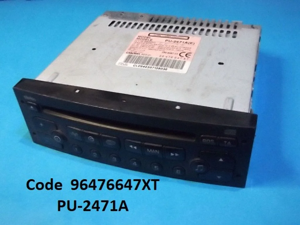 Radio, odtwarzacz CD/DVD, nawigacja 96476647XT