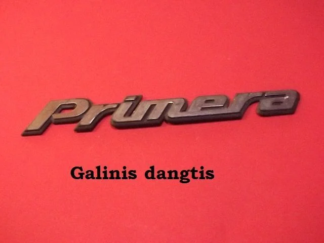 Gamintojo ženkliukas/ modelio raidės