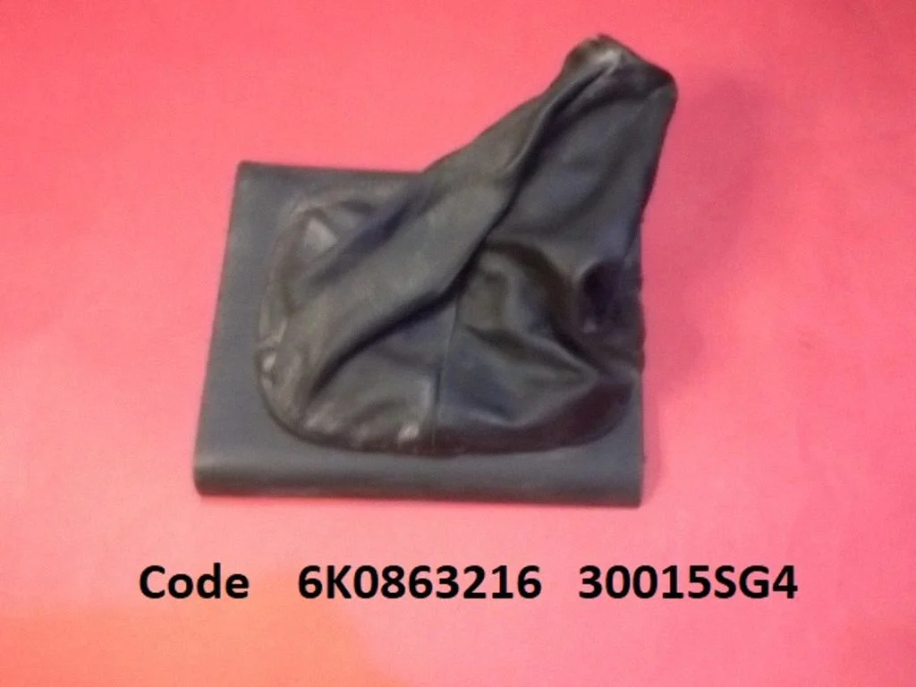 Gear lever shifter trim leather/knob 6K0863216