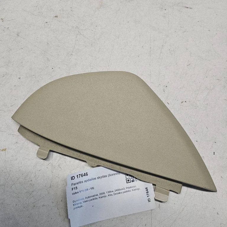 Dashboard side end trim – Volvo V70 (2008-2013)