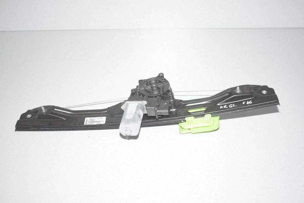 Rear door window regulator with motor 7463489