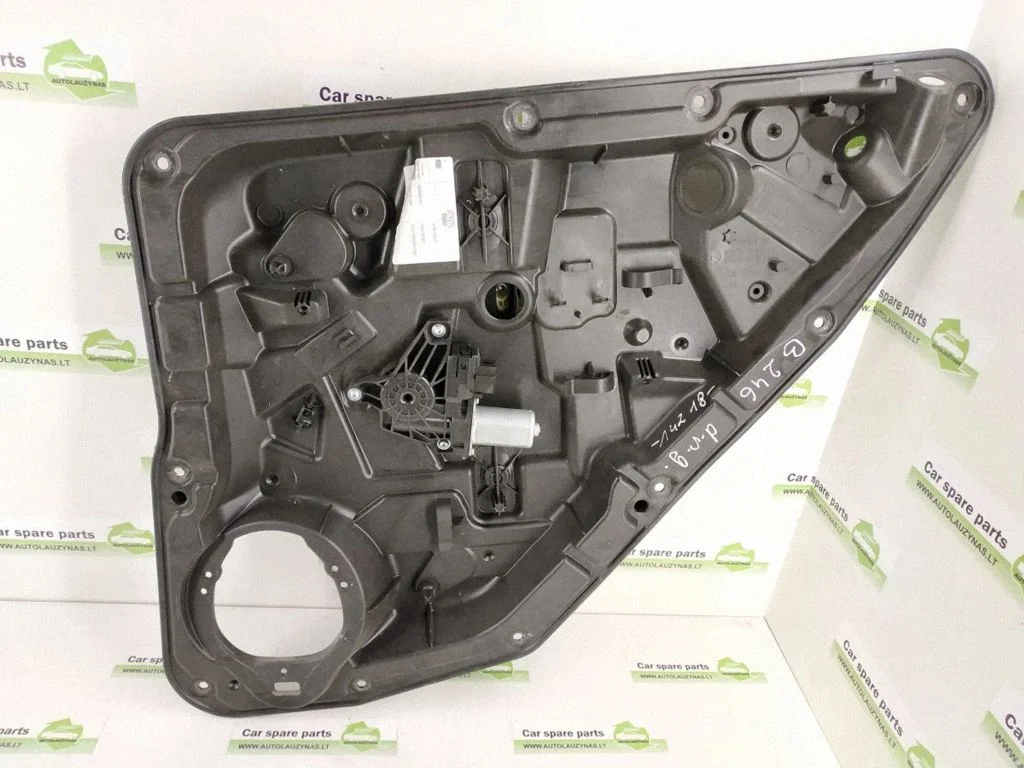 Rear window lifting mechanism without motor – rear right
