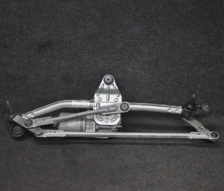 Front wiper linkage and motor