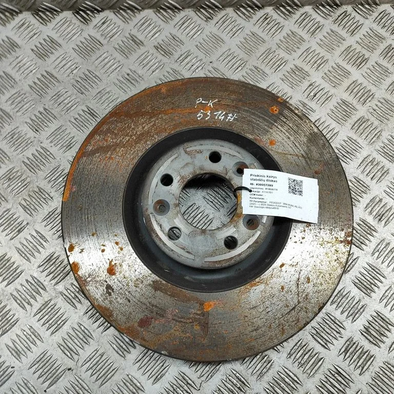 Priekšējais bremžu disks 9837672580