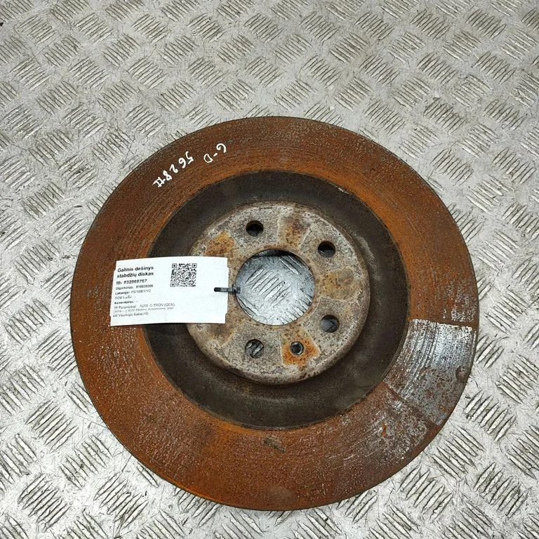 Aizmugurējais bremžu disks