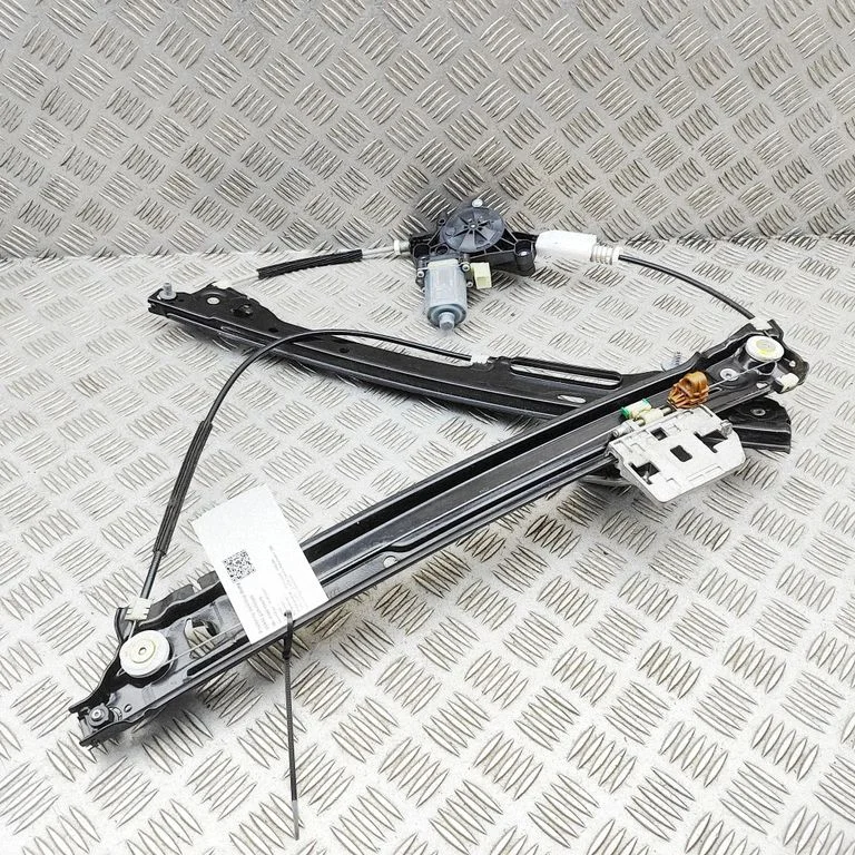 Front door window regulator with motor 8W0959801