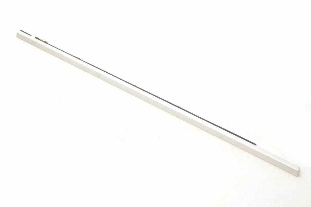 Rear door glass trim molding – left