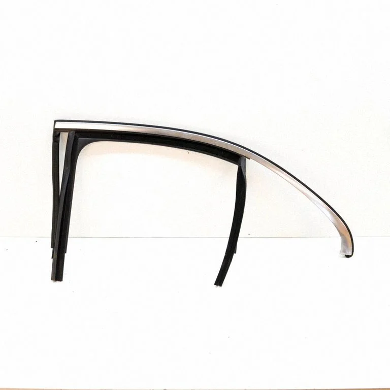 Rear door glass trim molding – left