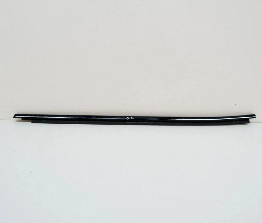 Rear door glass trim molding – left