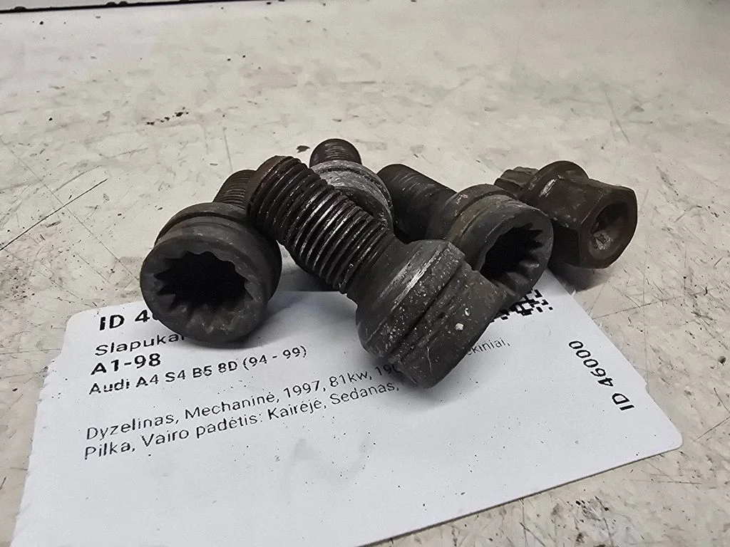 Anti-theft wheel nuts and lock – Audi A4 S4 B5 8D (1994-1999)