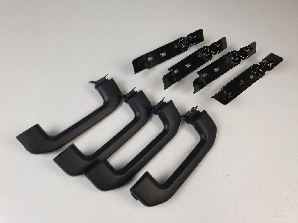A set of handles for the ceiling