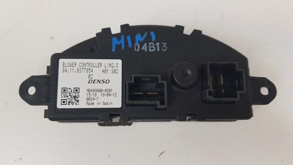 Heater blower motor/fan resistor – Mini One - Cooper Coupe R56 (2005-2014)