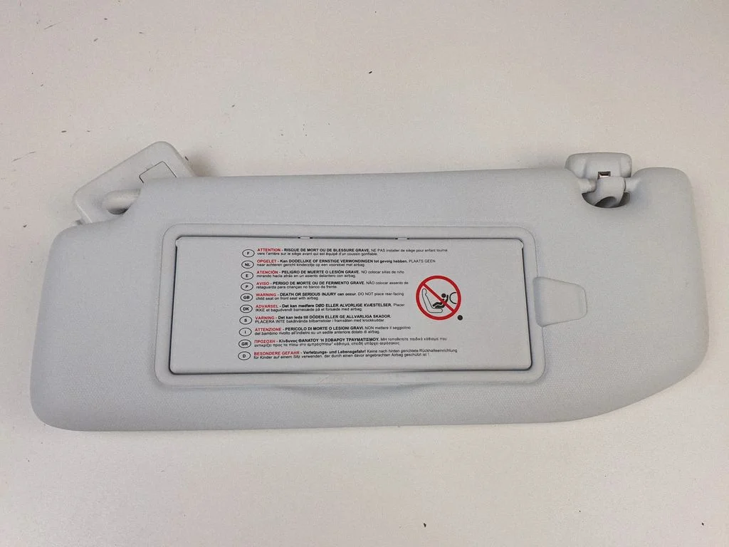 Sun visor – front left
