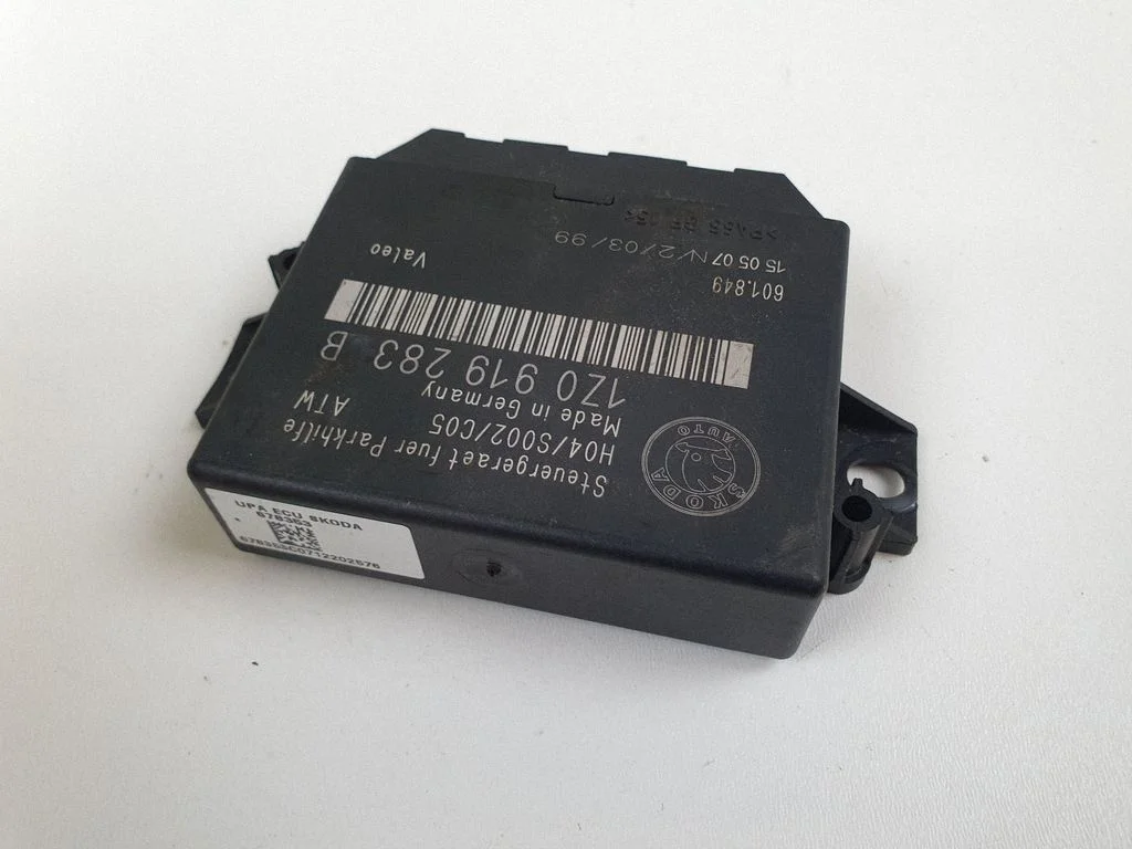 Parkošanās (PDC) sensoru vadības bloks 1Z0919283B