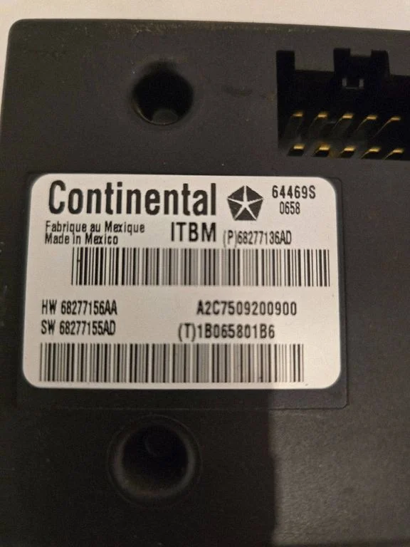 Other control units/modules 68277136AD
