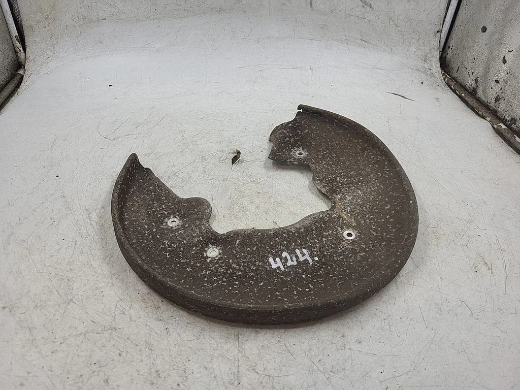 Front brake disc dust cover plate