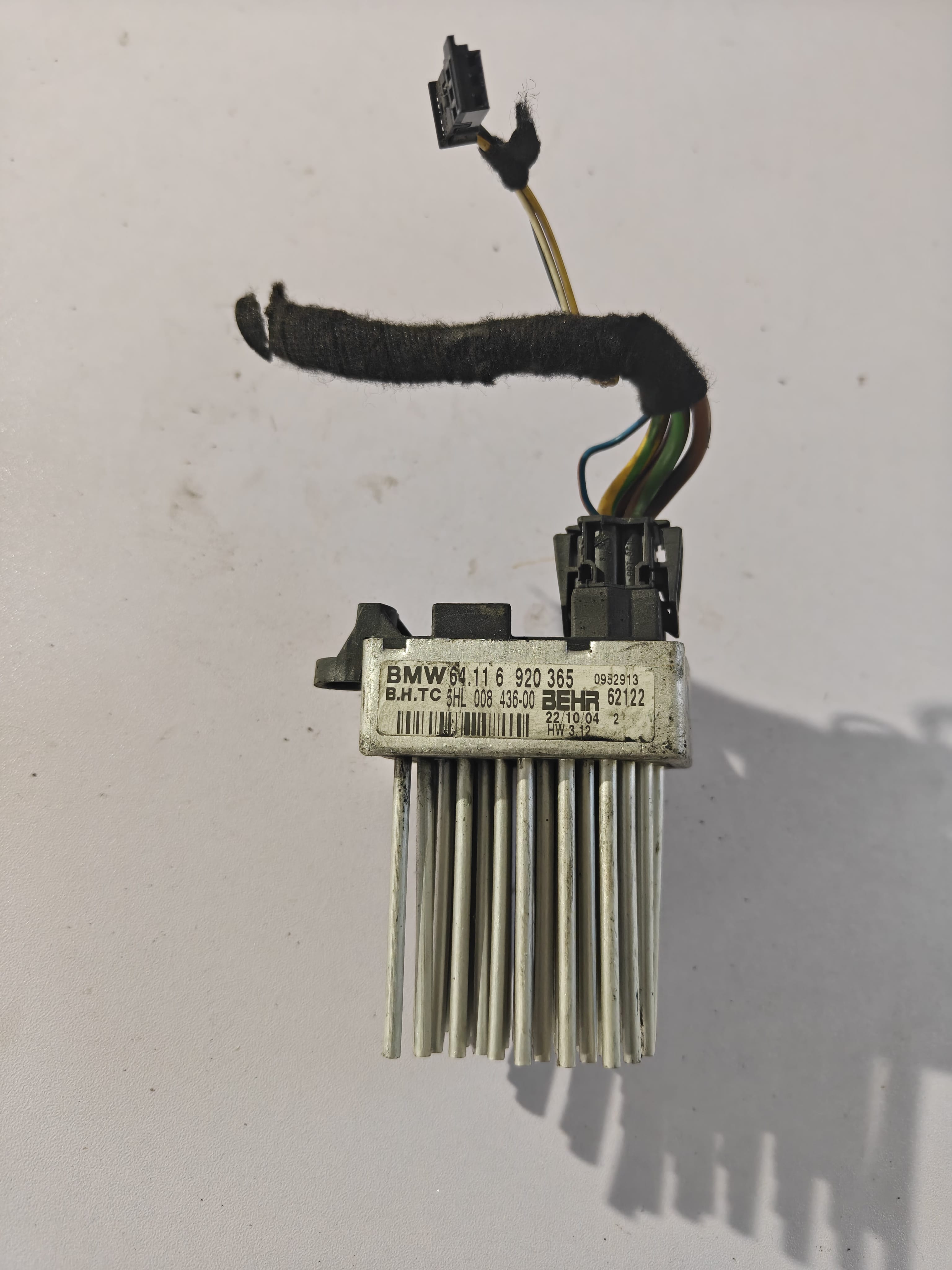 BMW salongiventilaatori / soojenduse mootori regulaator (nn "siil" / blower motor