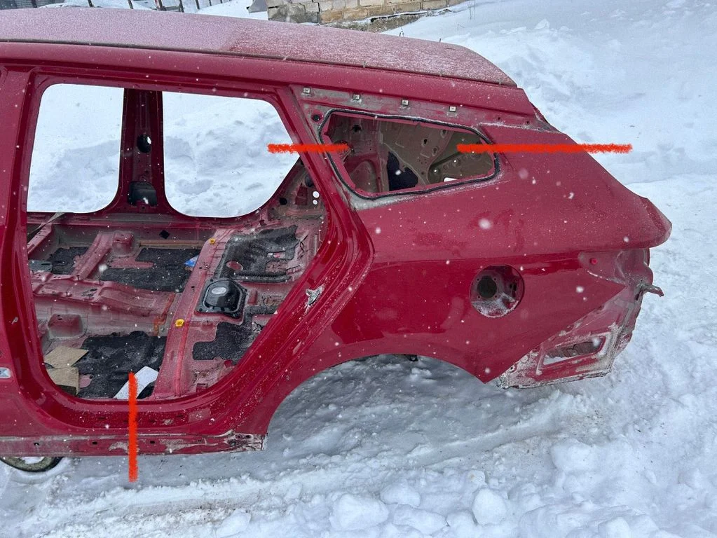 Rear quarter panel – rear left