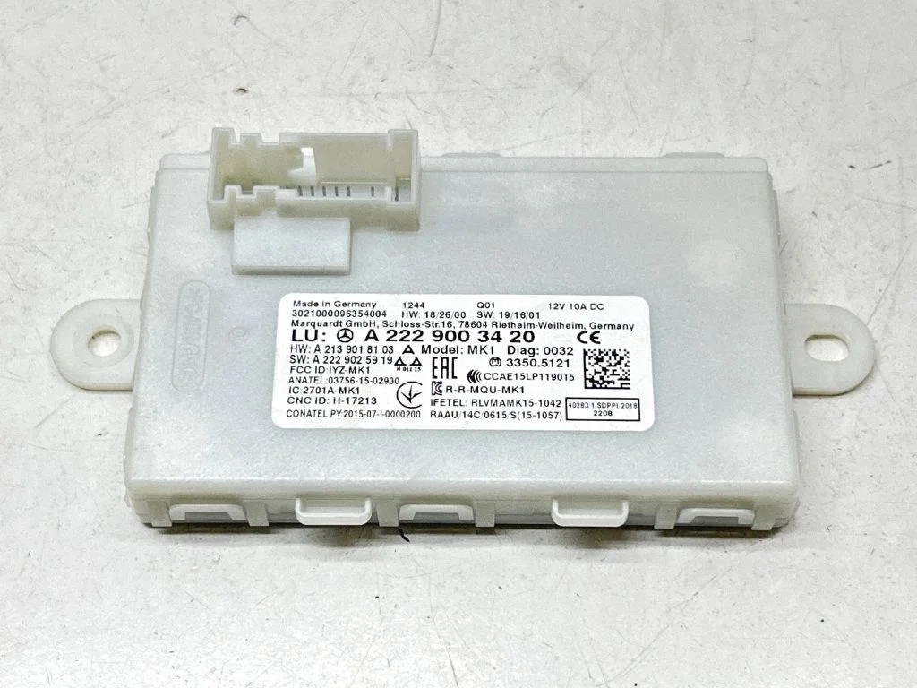 Bezatslēgas sistēmas KESSY (keyless) vadības bloks/modulis A2229003420