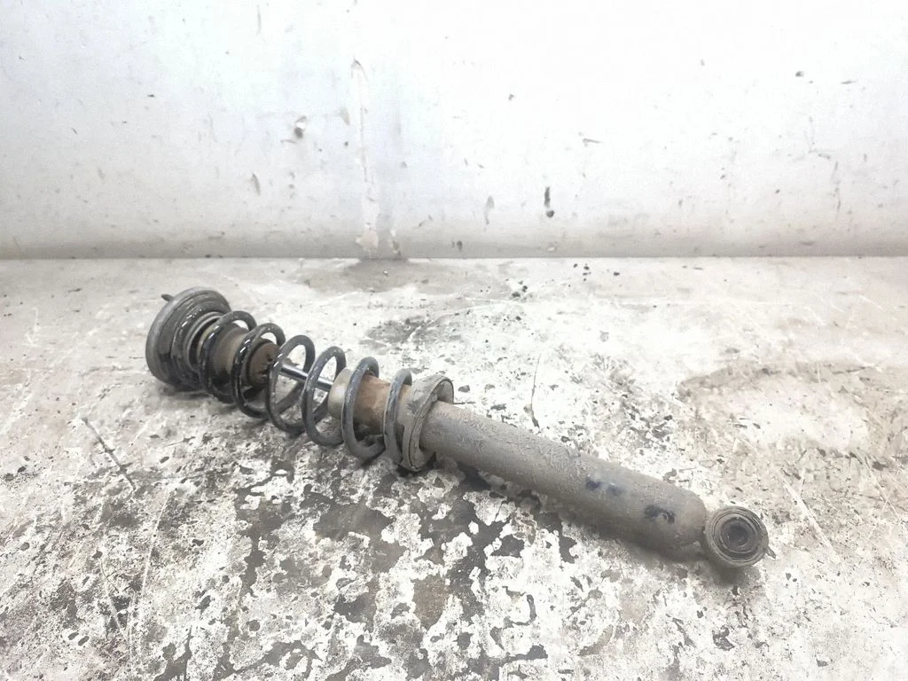 Rear shock absorber with coil spring – left