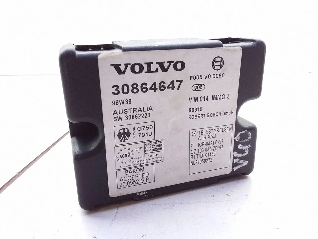 Immobilizer control unit/module – Volvo S40, V40 (1995-2004)