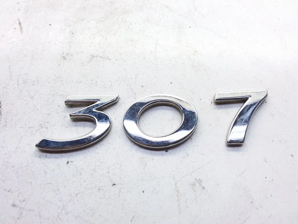 Manufacturers badge/model letters – Peugeot 307 (2001-2005)