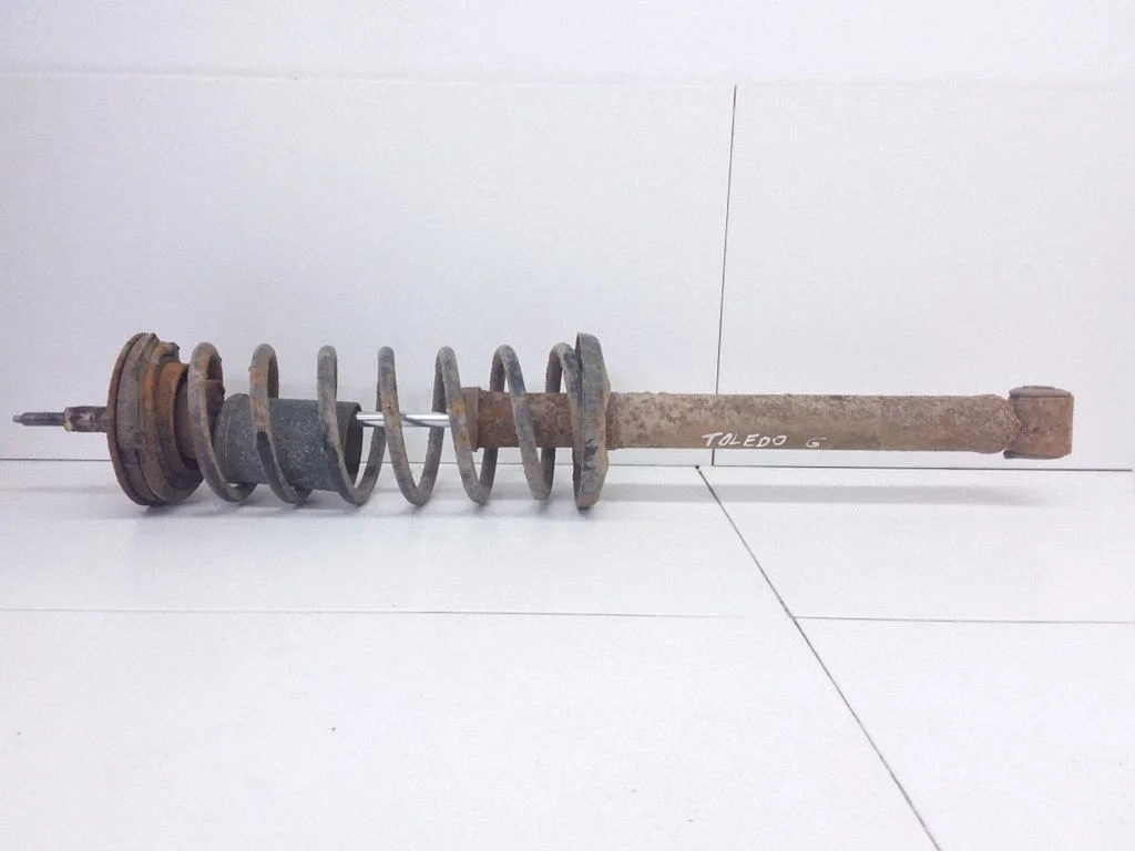 Rear shock absorber with coil spring