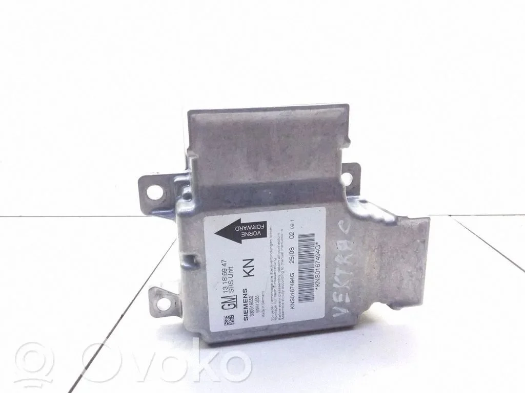 Drošības spilvenu vadības bloks – Opel Vectra C (2002-2005)
