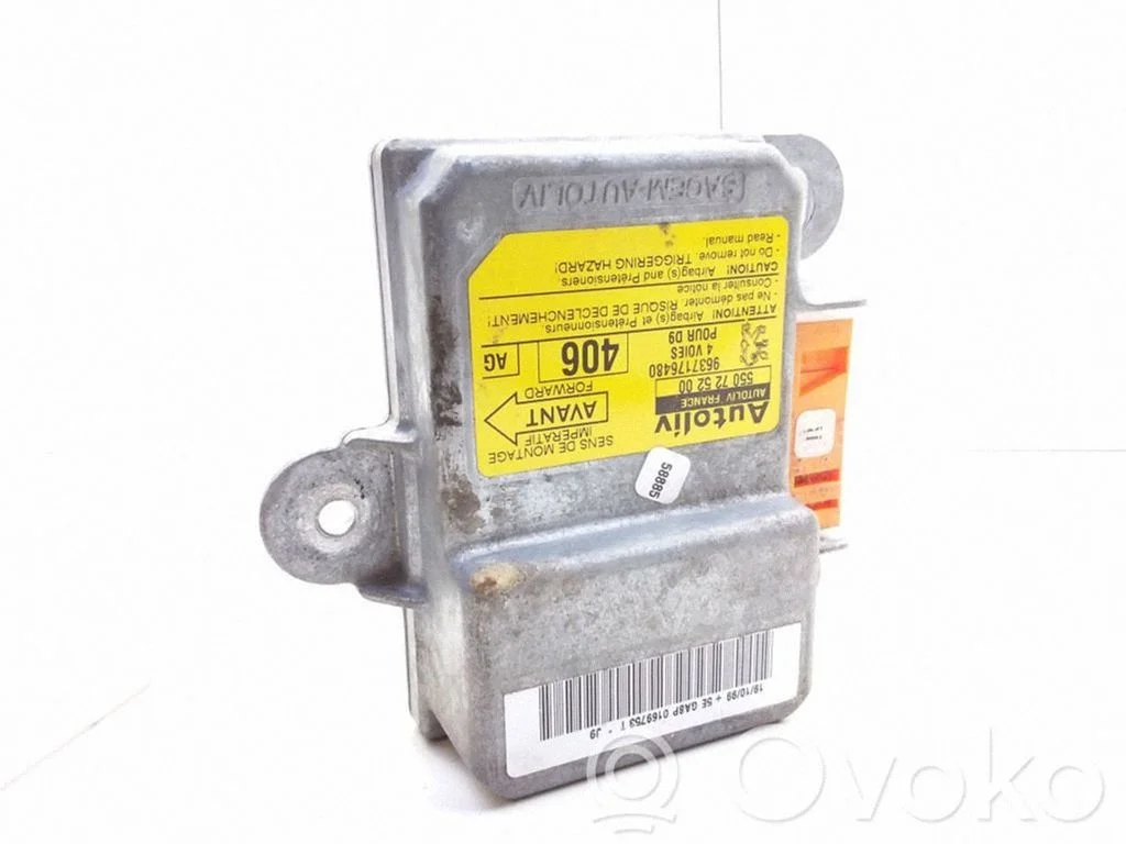 Airbag control unit/module – Peugeot 406 (1999-2006)