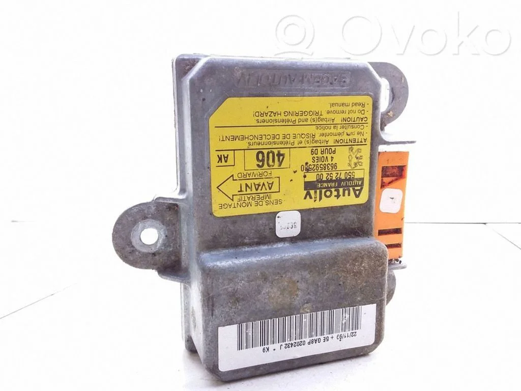 Airbag control unit/module – Peugeot 406 (1999-2006)