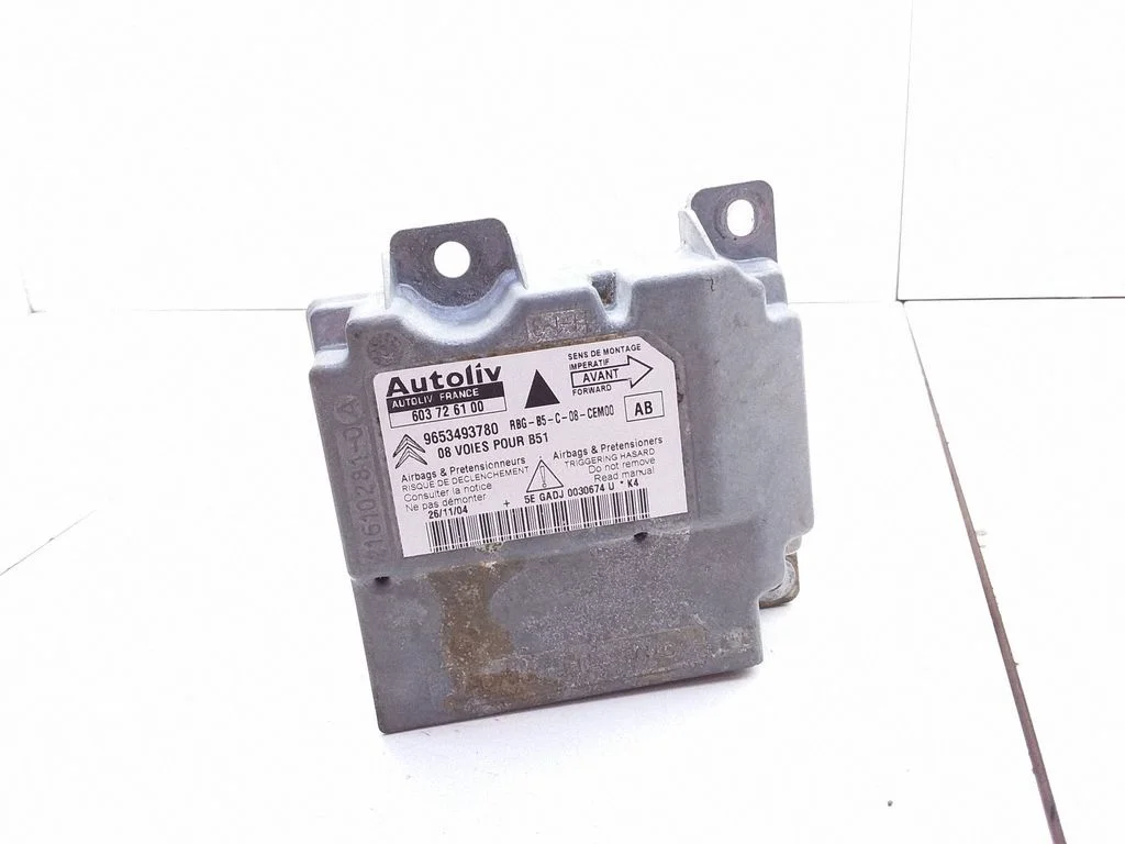 Drošības spilvenu vadības bloks 9653493780