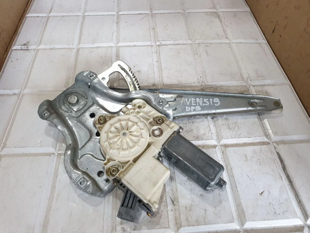 Rear door window regulator with motor 994028