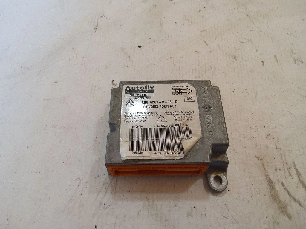 Drošības spilvenu vadības bloks 9652276980