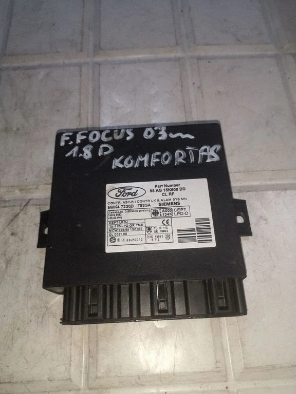 Comfort/convenience module 98AG15K600DD