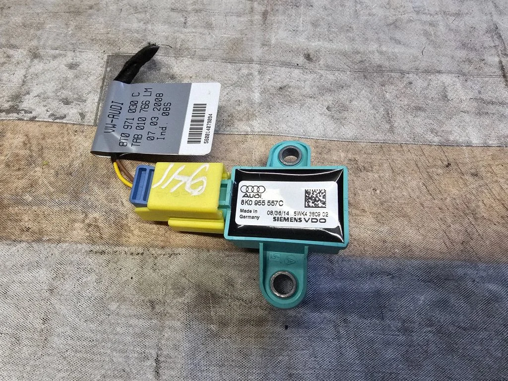 Airbag deployment crash/impact sensor 8K0955557C