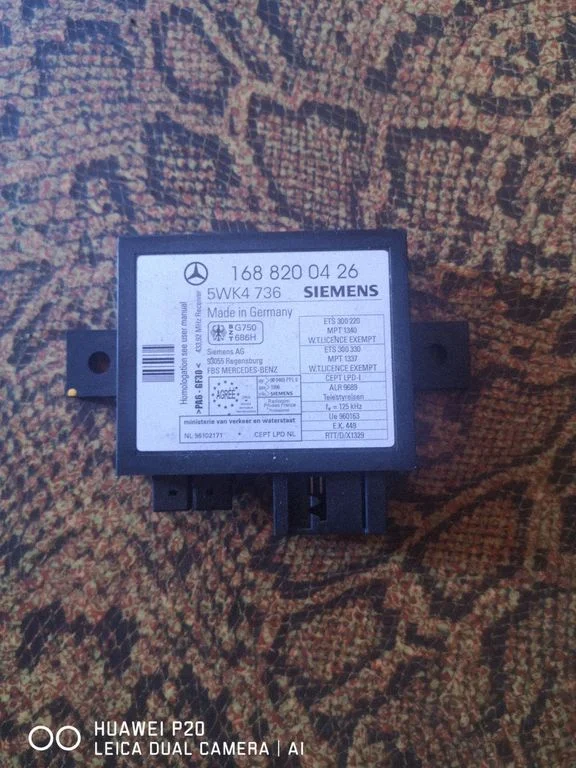Immobilaiseri juhtplokk – Mercedes-Benz A-klass W168 (1997-2004)