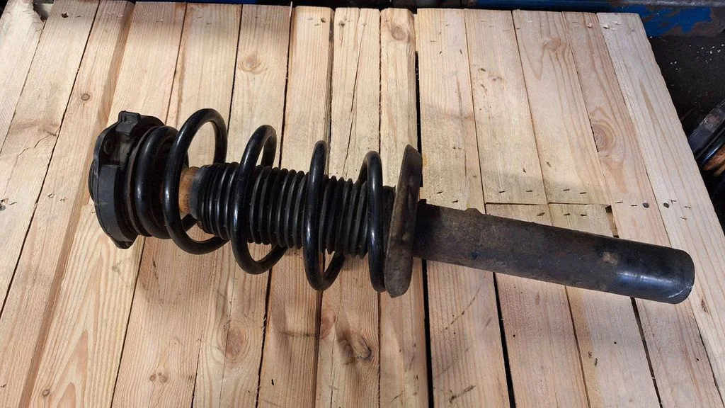 Front shock absorber with coil spring – front left