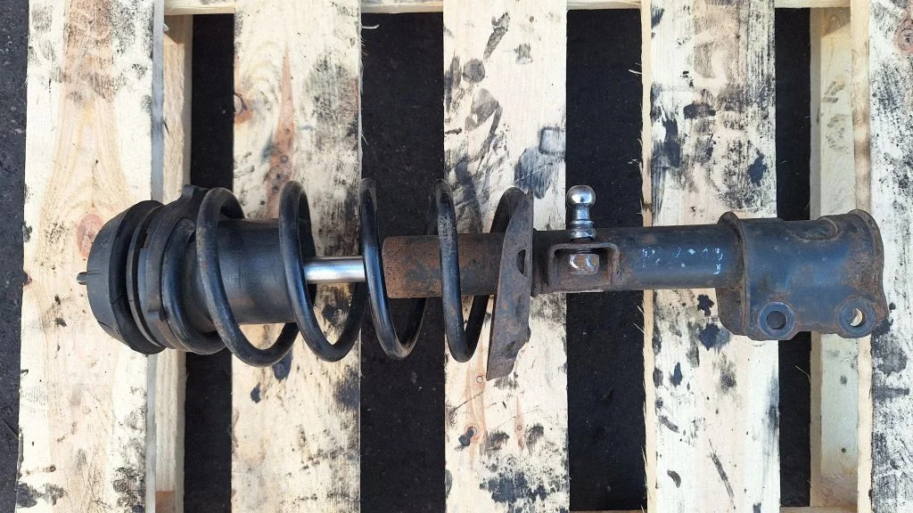 Front shock absorber with coil spring – front left
