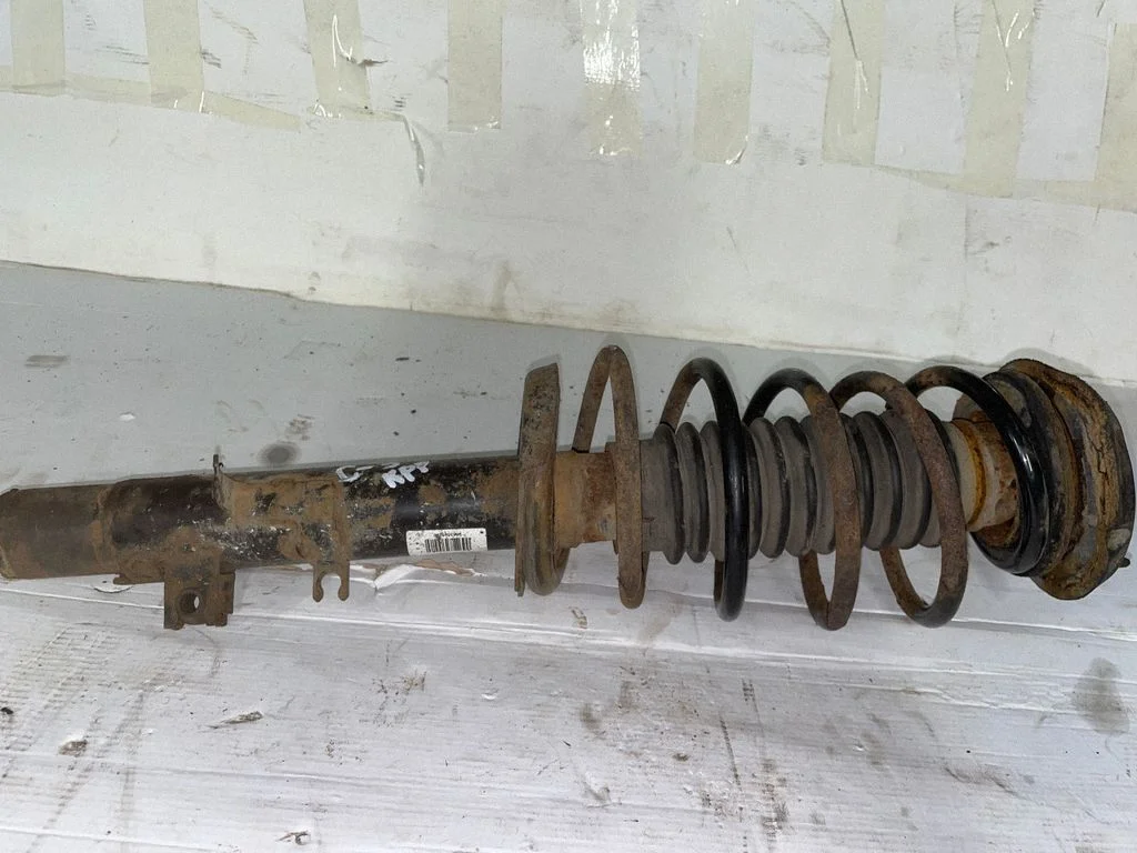 Front shock absorber with coil spring – front left