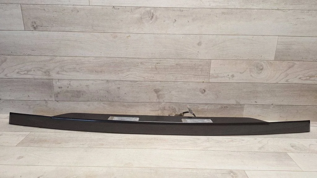 Trunk door license plate light bar