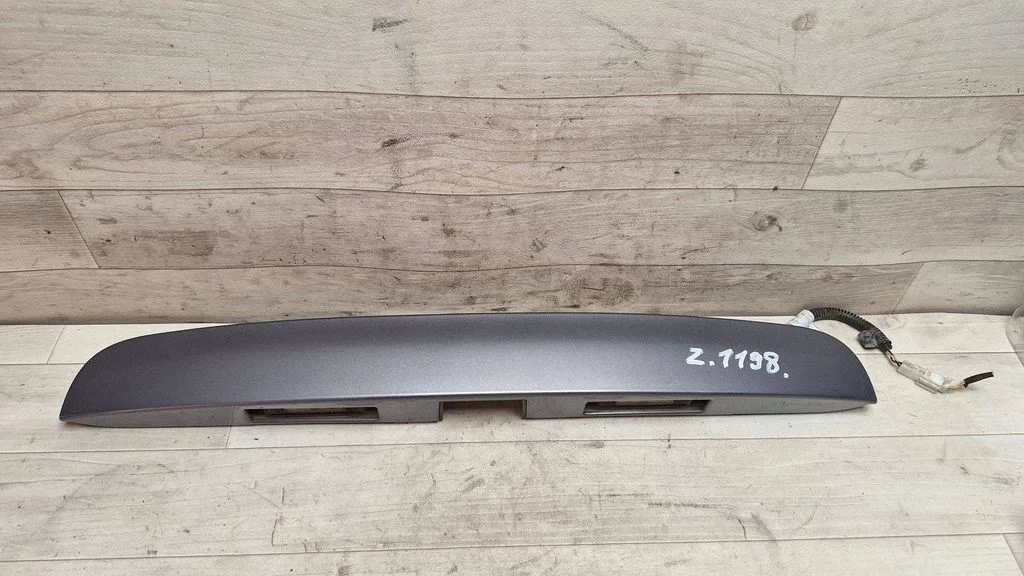 Trunk door license plate light bar