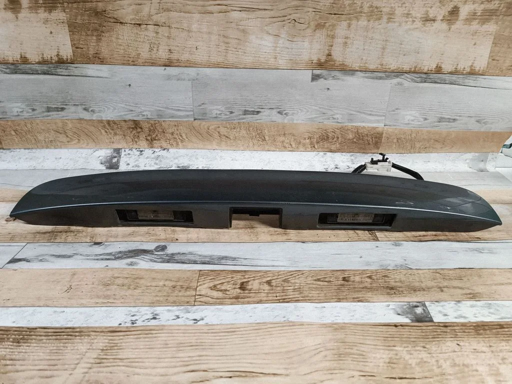 Trunk door license plate light bar